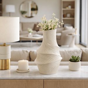 HARLEMWELL IVORY VASE 16 (IN) 2