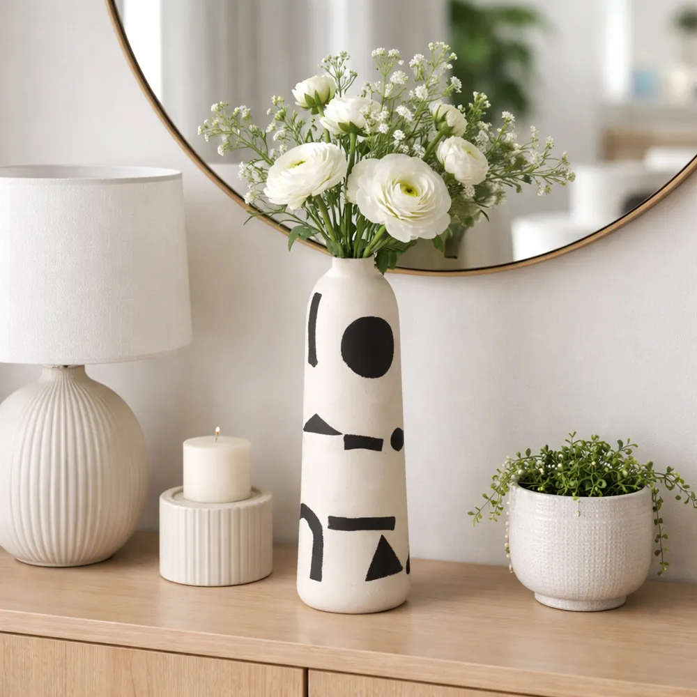 ALICEBEACH IVORY VASE 15 (IN)