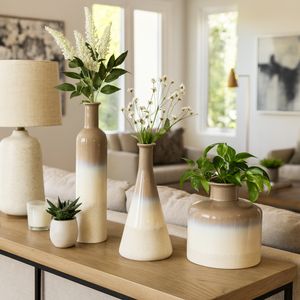 RAYMONDRUN SET OF 3 IVORY VASES 21 (IN) 2