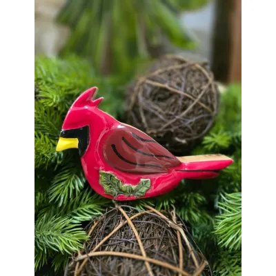 Sitting Cardinal  2x4in
