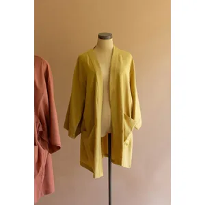 Short Kimono with Front Pockets - Pistachio 2