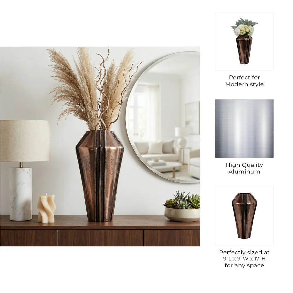 TILTONCROSS BRONZE VASE 17 (IN)