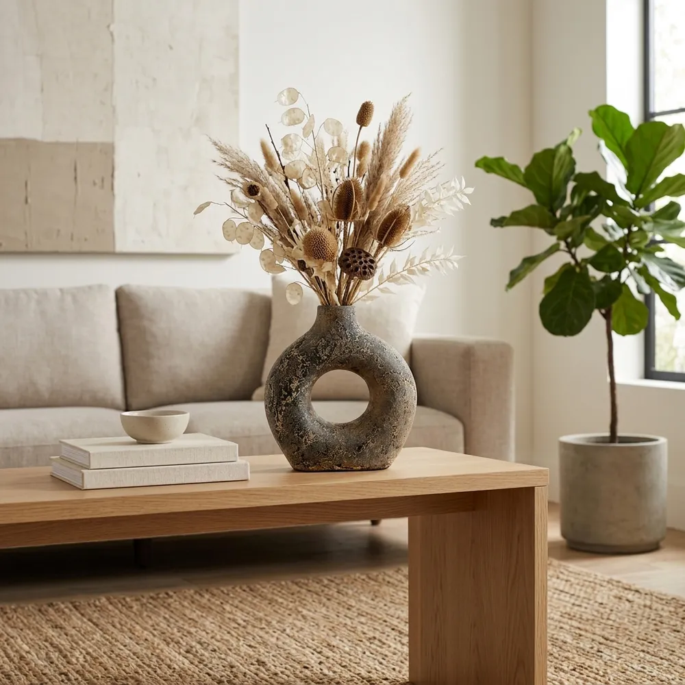 COVEDALE BLACK VASE 9 (IN)