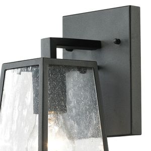 Meditterano 12'' High 1-Light Outdoor Sconce - Matte Black 4