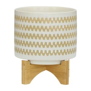 PAXTONFORD SET OF 2 WHITE PLANTER 11 (IN) 5