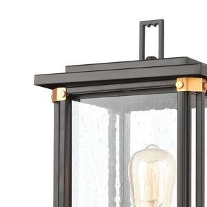 Vincentown 17'' High 1-Light Outdoor Post Light - Matte Black 3