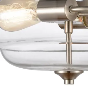 Calistoga 13'' Wide 2-Light Semi Flush Mount - Brushed Nickel 4
