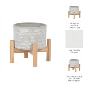 MIABROOK IVORY PLANTER 6 (IN) 11