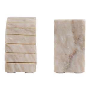 JULIANWAY SET OF 2 TAN BOOKENDS 6 (IN) 6
