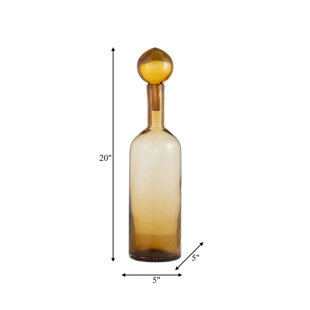 JORDANCROSS ORANGE GLASS VASE 20 (IN)