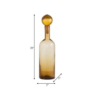 JORDANCROSS ORANGE GLASS VASE 20 (IN) 8