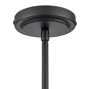 Boman 28'' Wide 5-Light Chandelier - Matte Black 7