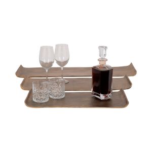 NELSONBURN SET OF 3 GOLD TRAY 1 (IN) 3