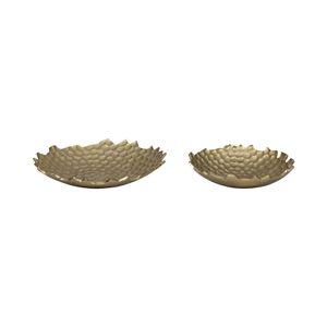 HUTTONGROVE SET OF 2 GOLD BOWLS 4 (IN) 4