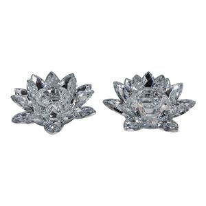 HACKETTWELL SET OF 2 SILVER CANDLE HOLDER 2 (IN) 4