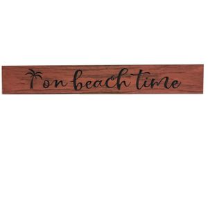 24" USA ON BEACH TIME BARNWOOD SIGN 1