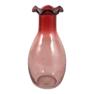 FOLEYWELL PINK GLASS VASE 7 (IN) 1
