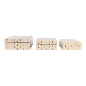 SPENCERVIEW SET OF 3 IVORY BOXES 4 (IN) 6