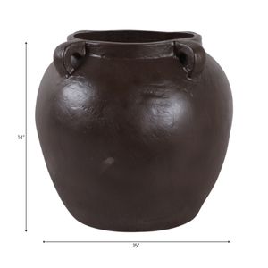 HARLEMRUN BROWN VASE 14 (IN) 9