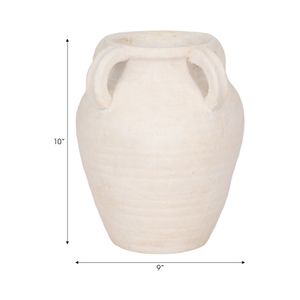 SKYELAKE WHITE VASE 10 (IN) 9