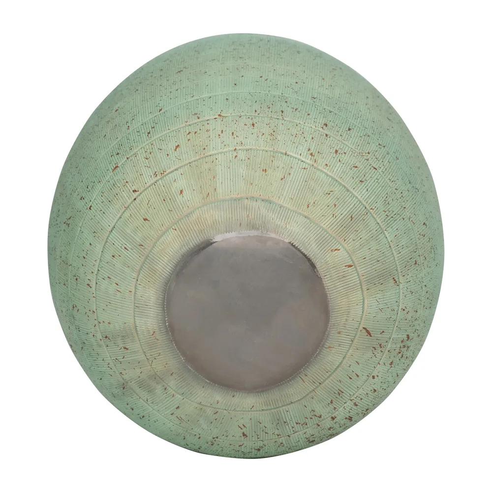 ZEBMORE BLUE GLASS VASE 12 (IN)