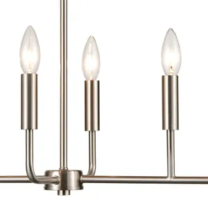 Park Slope 31'' Wide 6-Light Chandelier - Brushed Nickel 3
