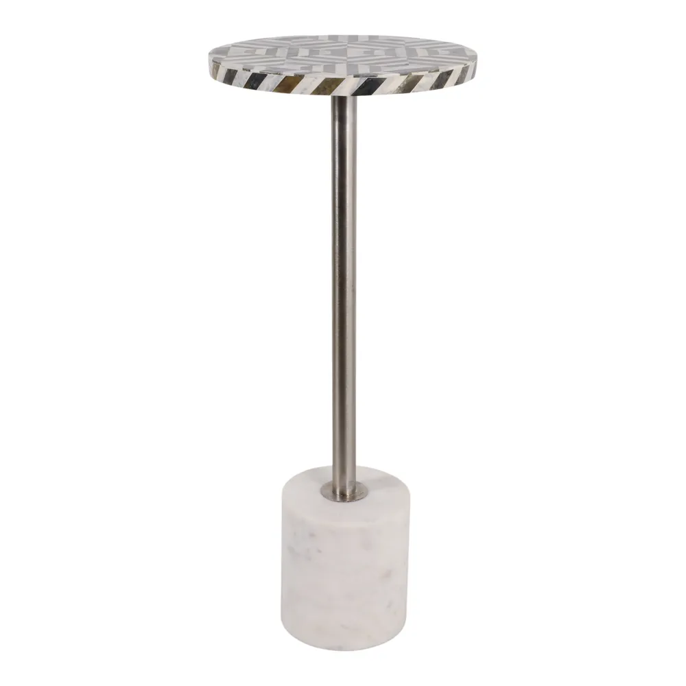 HEMMINGWELL WHITE TABLE 25 (IN)