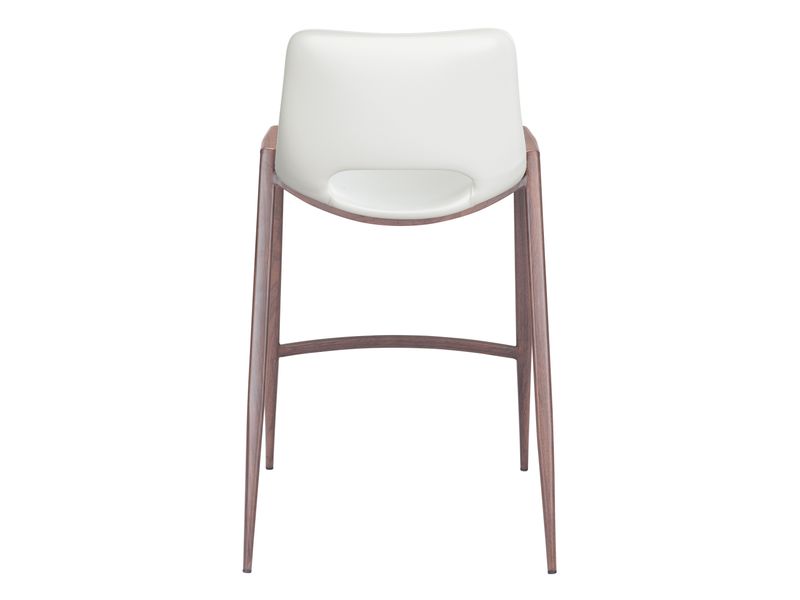 Desi Counter Stool White & Walnut 5