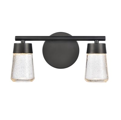 Jergen 12.5″ Wide 2-Light Vanity Light - Matte Black