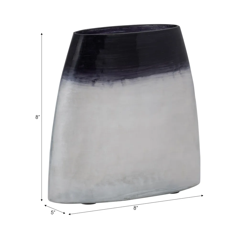 BISHOPFIELD BLUE GLASS VASE 8 (IN)