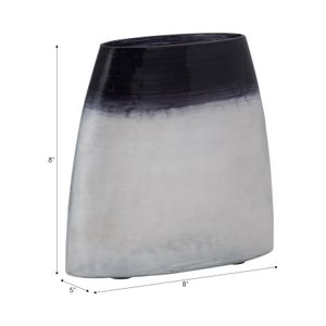 BISHOPFIELD BLUE GLASS VASE 8 (IN) 10