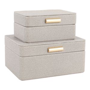 EVERTONPORT SET OF 2 GREEN BOXES 4 (IN) 1