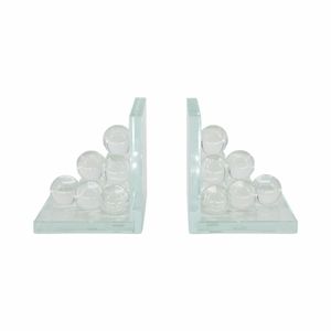 TANNER SET OF 2 CLEAR BOOKENDS 6 (IN) 1