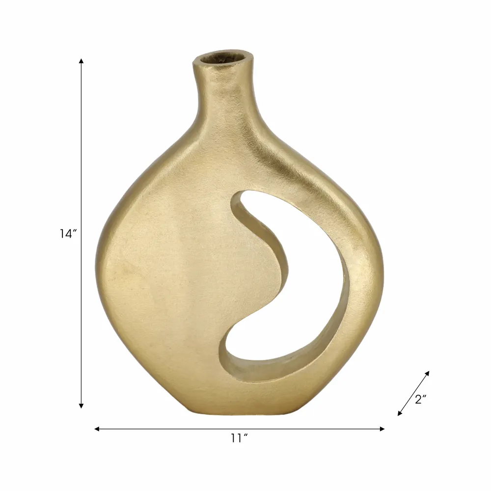 EDGARHAM GOLD VASE 14 (IN)