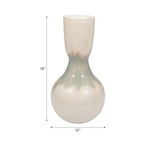 COLINWIND WHITE VASE 18 (IN) 9