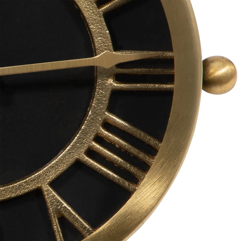 GLASTONLEY BLACK CLOCK 7 (IN)