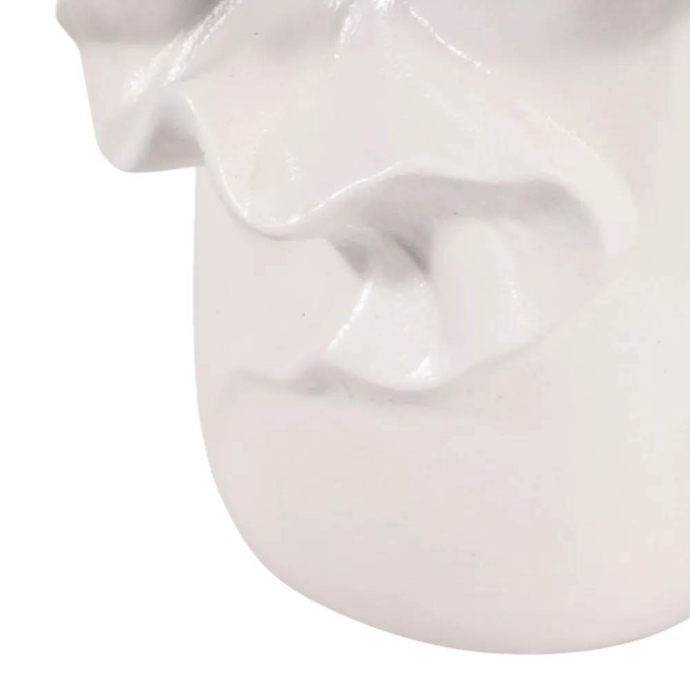 ALDERPORT WHITE VASE 7 (IN)