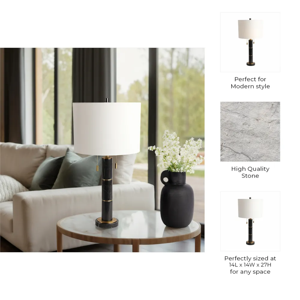 GRANLEYPORT BLACK LAMP 27 (IN)