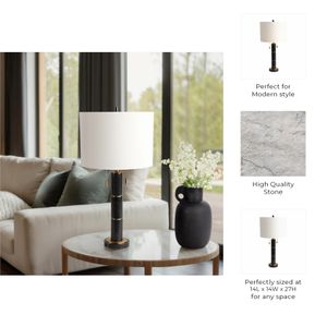 GRANLEYPORT BLACK LAMP 27 (IN) 8