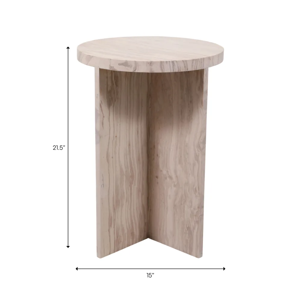 CONNORGATE IVORY TABLE 22 (IN)