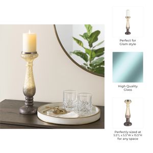 EASTONLAND PURPLE CANDLE HOLDER 16 (IN) 8