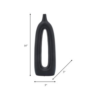 IVOBAY BLACK VASE 15 (IN) 9