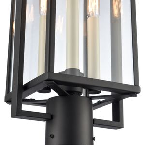 Gladwyn 21.5'' High 3-Light Outdoor Post Light - Matte Black 5