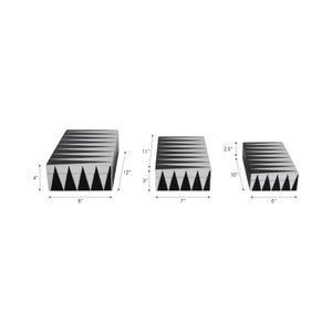 WALT SET OF 3 BLACK BOXES 4 (IN) 8