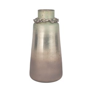 LUCASWICK SILVER GLASS VASE 17 (IN) 1