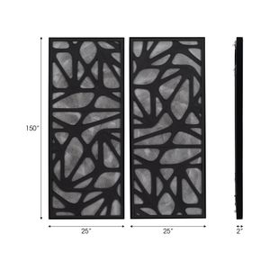 ANSELGROVE SET OF 2 BLACK ART 59 (IN) 7