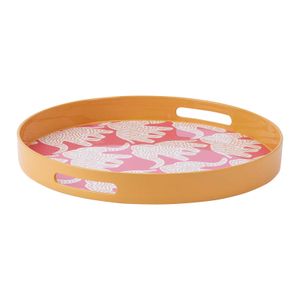 Elephant  Round Lacquer Serving Tray 3