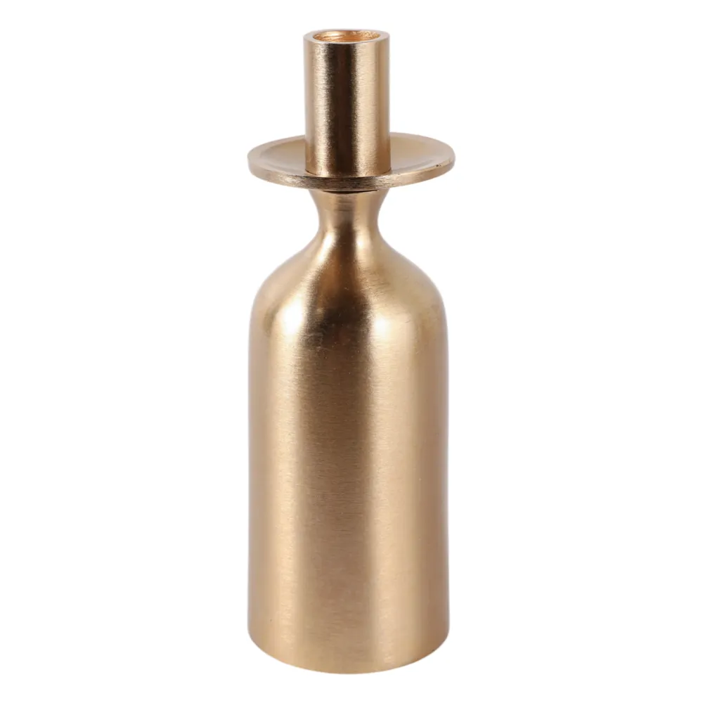 KIRBYWICK GOLD CANDLE HOLDER 9 (IN)