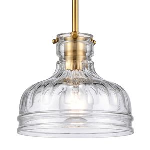 Orinoco 8'' Wide 1-Light Mini Pendant - Satin Brass 4