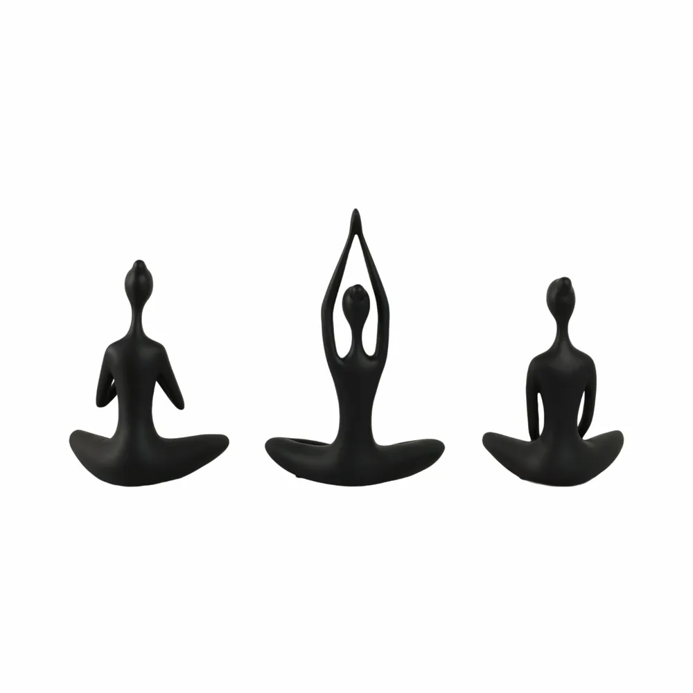 HUNTERHAM SET OF 3 BLACK DECOR 10 (IN)
